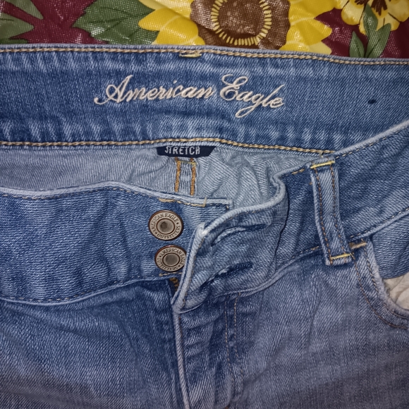 14 X Long American Eagle Artist Flare Jeans - Picture 2 of 4